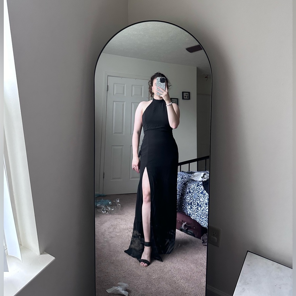 Lulu's Black Backless Dress